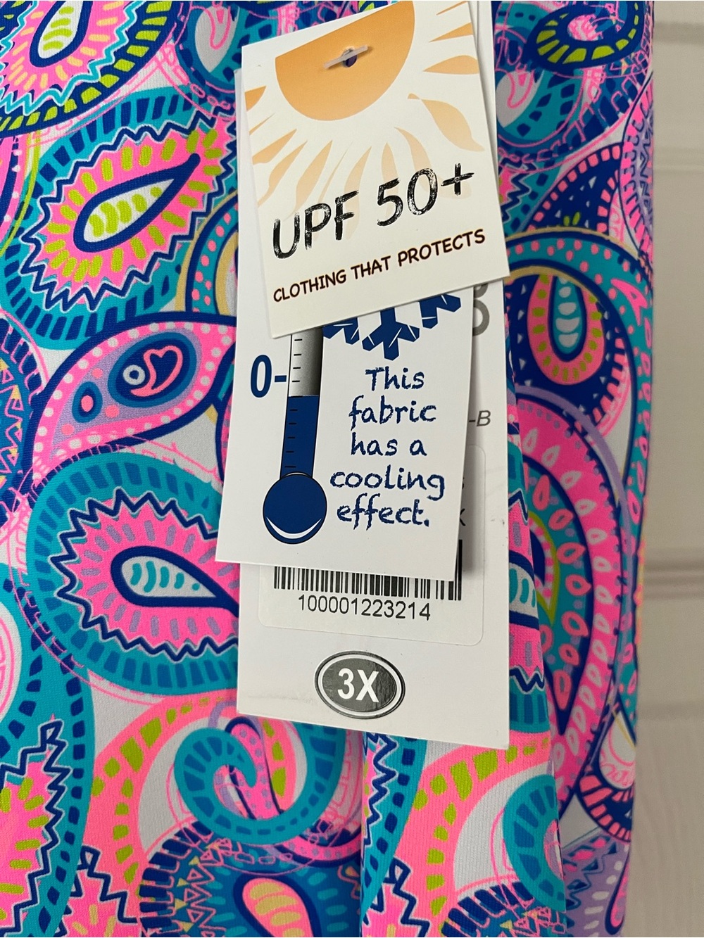 Lulu-B Paisley Cover-Up in Pink, Blue & Teal